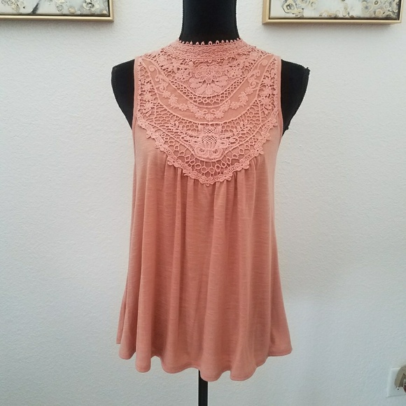 Taylor & Sage Tops - Sleeveless knit, Taylor and Sage ballerina Coral t